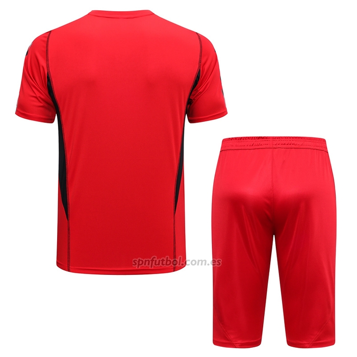 Chandal del Flamengo Manga Corta 2023-2024 Rojo - Pantalon Corto